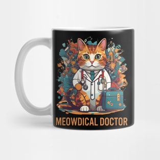 Funny Cat Meowdical Doctor Medical nursing Design Mug